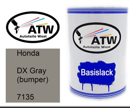 Honda, DX Gray (bumper), 7135: 500ml Lackdose, von ATW Autoteile West.